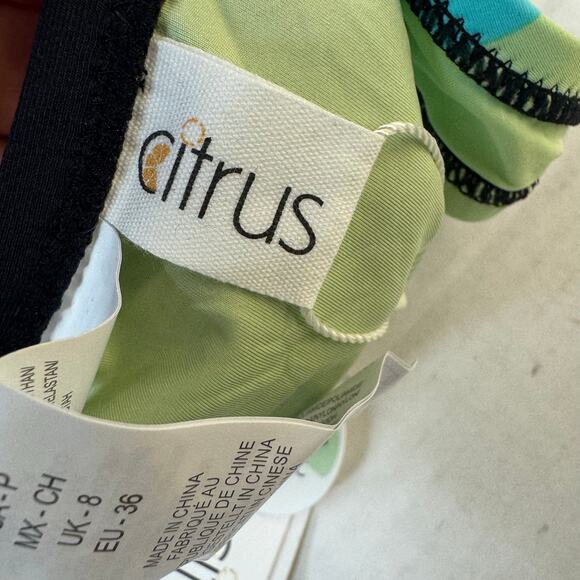 CITRUS Women's Hipster Bikini Bottom Black Colorblock Swimsuit NWT Size Small - Picture 7 of 8